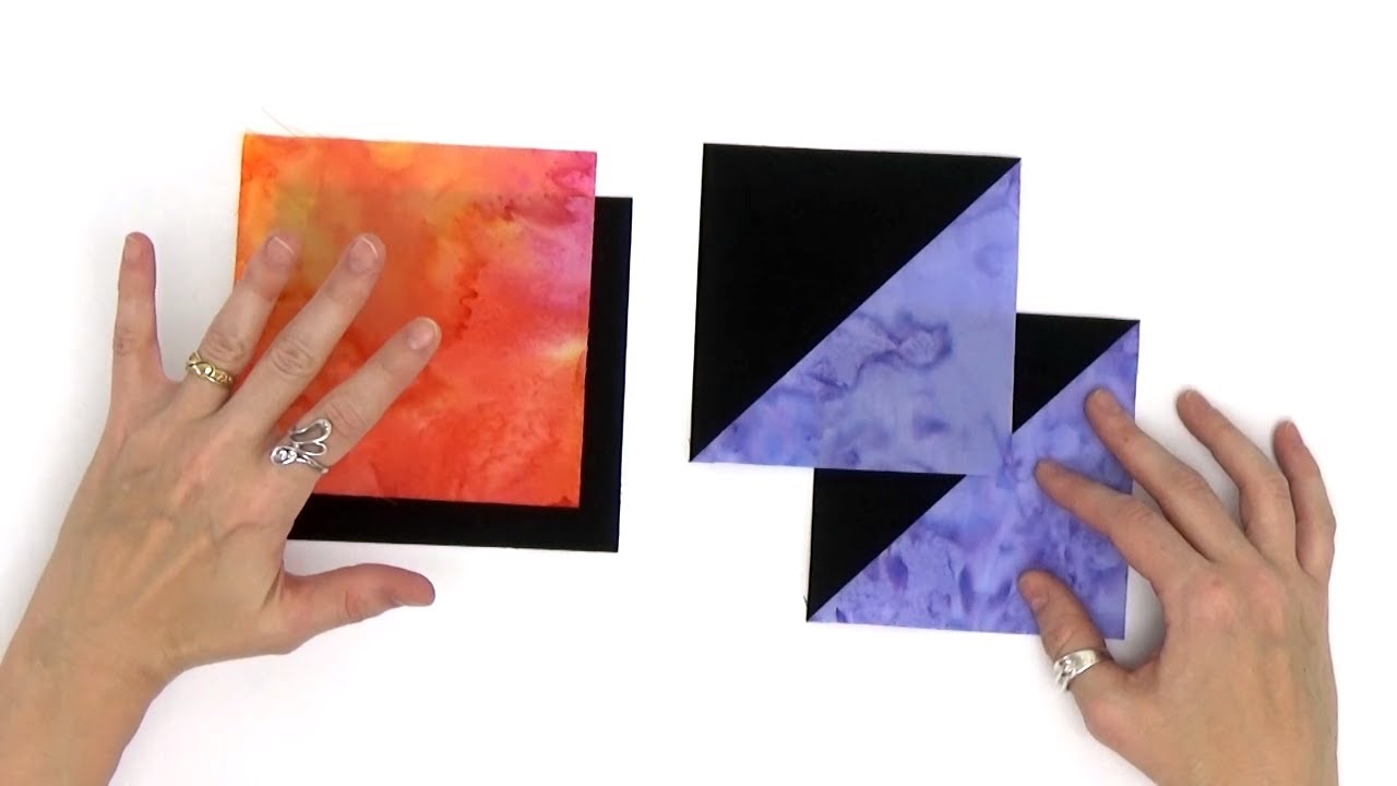 How to Make Half Square Triangles - Two at a Time!