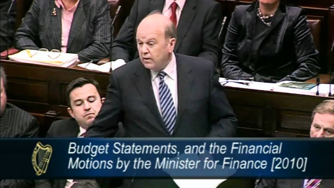 Michael Noonan Budget Speech