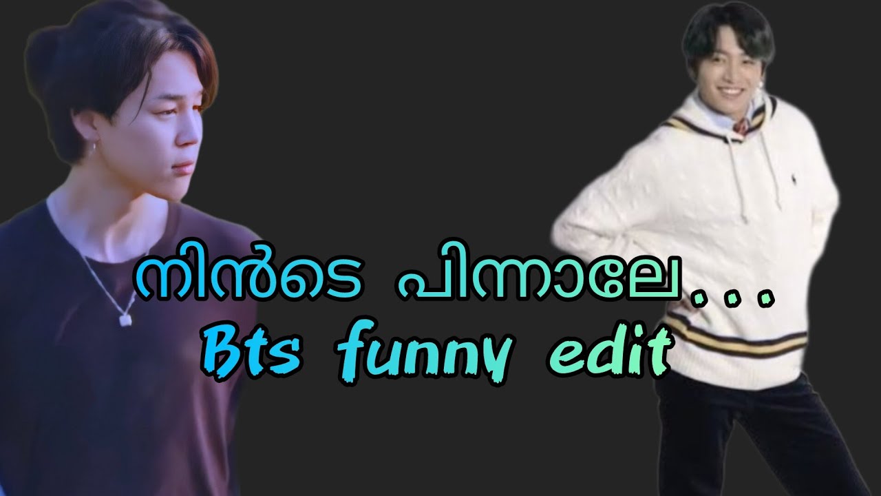 നിൻ‌ടെ പിന്നാലേ നടന്നതില്‍ BTS FUNNY MALAYALAM SONG EDIT #jimin #jungkook #bts #btsmalluedit #jikook