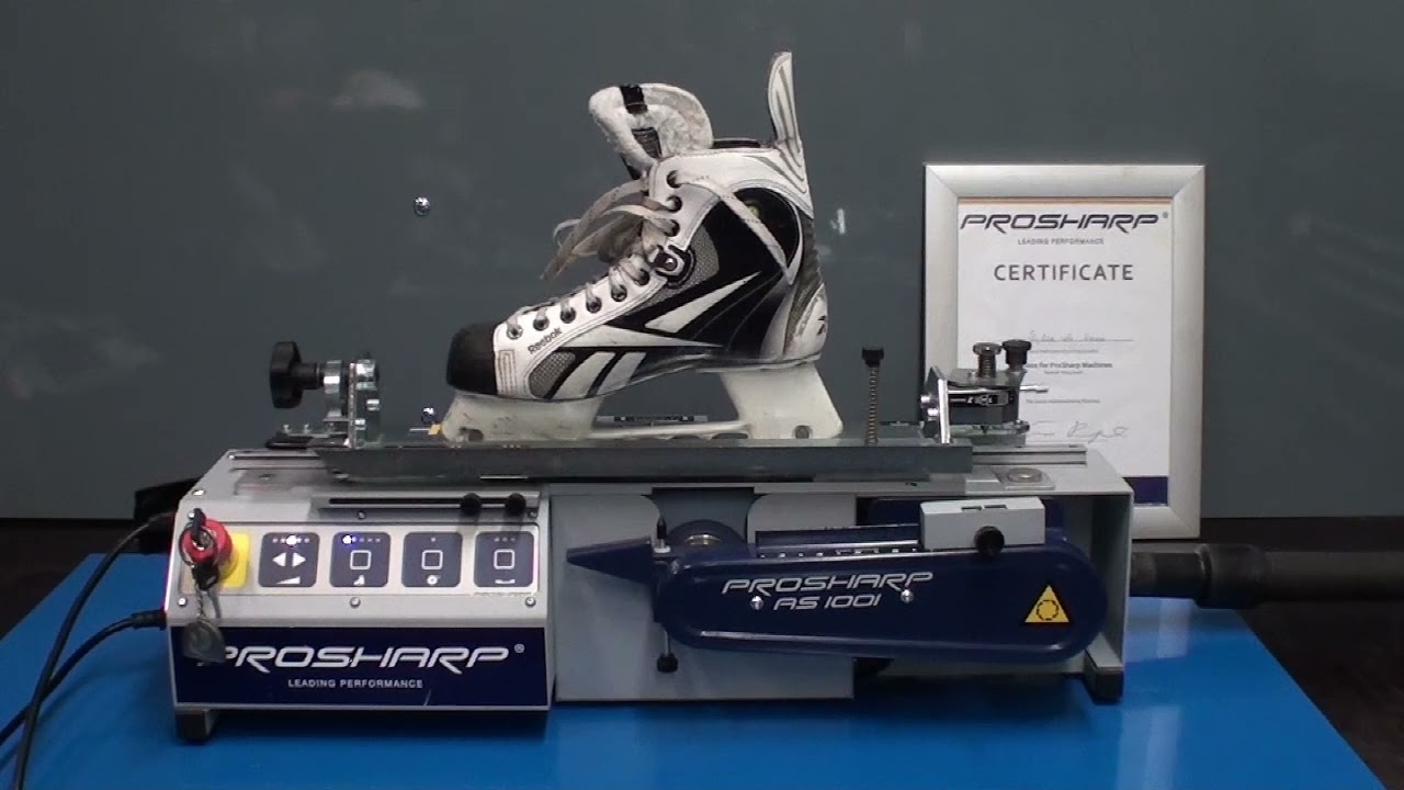 Schaatsen Slijpen met de ProSharp AS1001-SC Slijpmachine