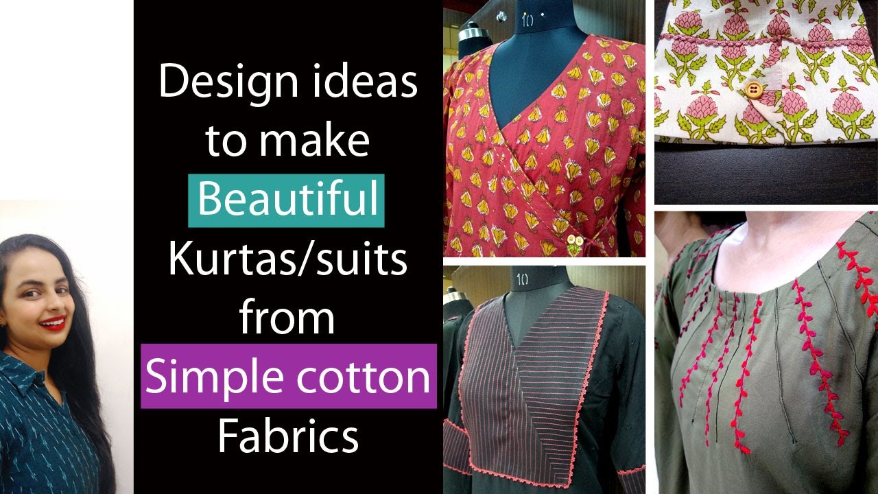 Classy Cotton Kurtas/Suits with beautiful Hand embroidery