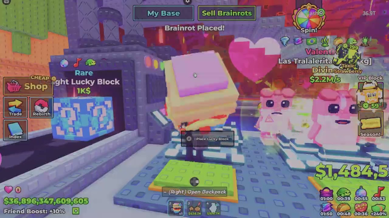 Trade a brainrot admin abuse friday 20th February 2026 hope u all enjoyed love yall thx for coming
