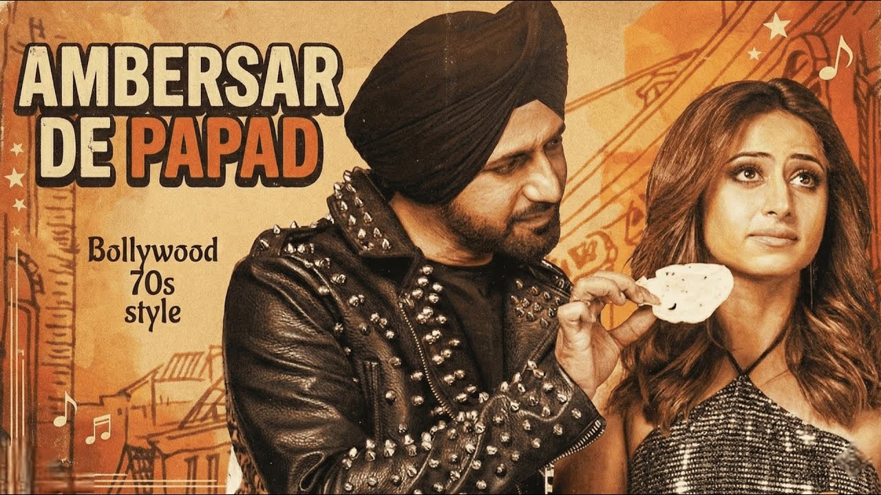 Ambersar De Papad - 70s Bollywood Style | Gippy Grewal | Sargun Mehta | DJ Sairish Remix