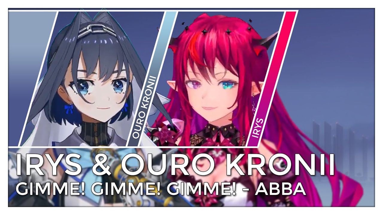 IRyS & Ouro Kronii - Gimme! Gimme! Gimme! (Mashup Edit/Mix // Lyrics)