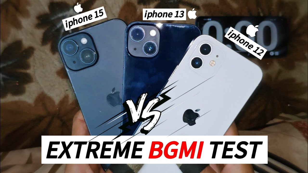 Iphone 12,13,15 BGMI EXTREME TEST🔥| WHICH IS BEST FOR 2025?