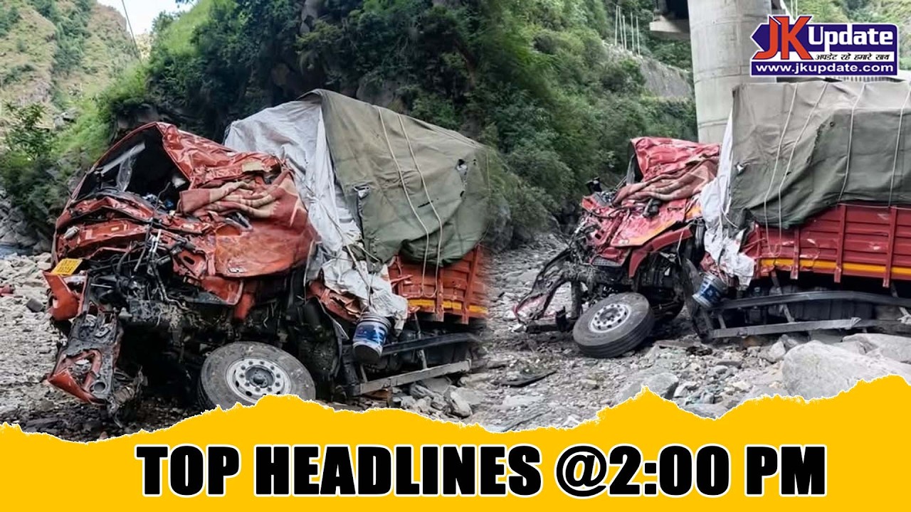 JKupdate Top Headlines @ 2 PM 08 June 2026