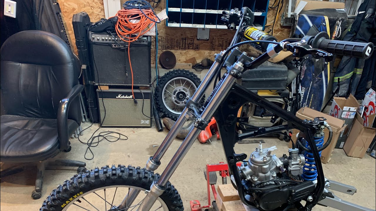 CR80 Rebuild Part 9 (How I modified Lock-on grips to fit my old dirt bike)