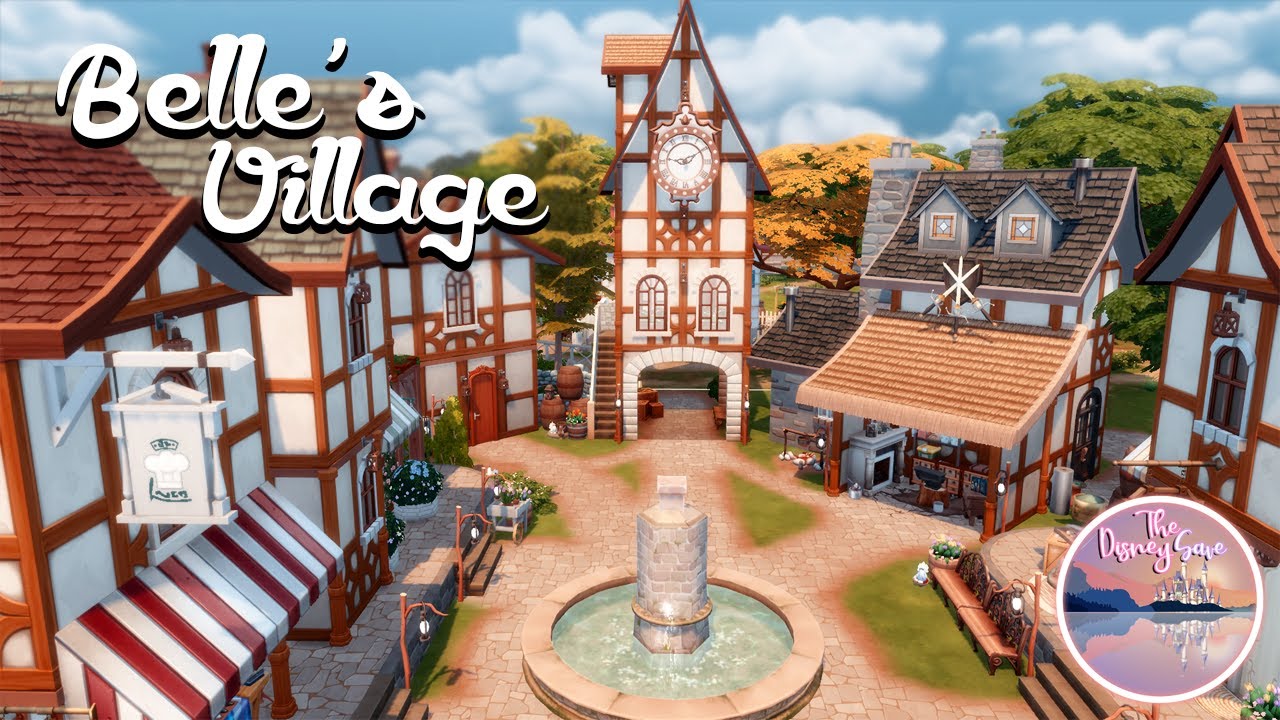 Belle's Village- The Disney Save #18 | Sims 4 Speed Build
