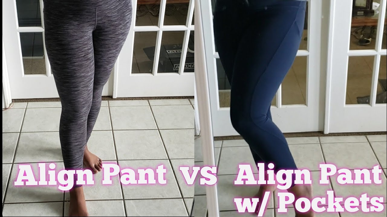 Lululemon Align Pant with Pockets vs Align Pant