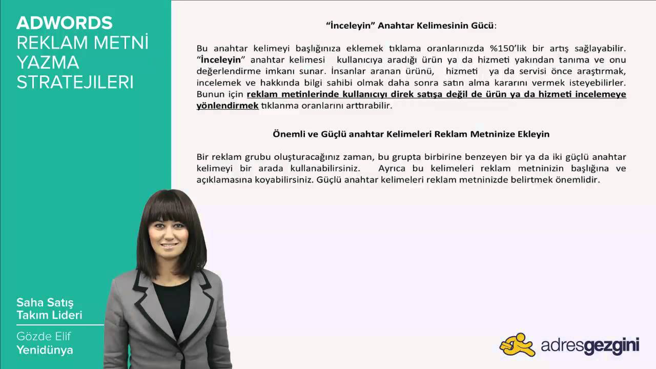 Reklam Metni Yazma Stratejileri