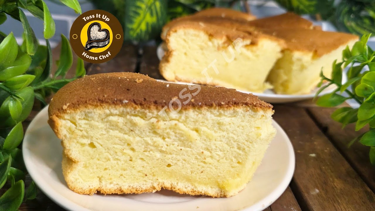 Soft Fluffy Spongy Lightweight Yoghurt Vanilla Chiffon Cake 