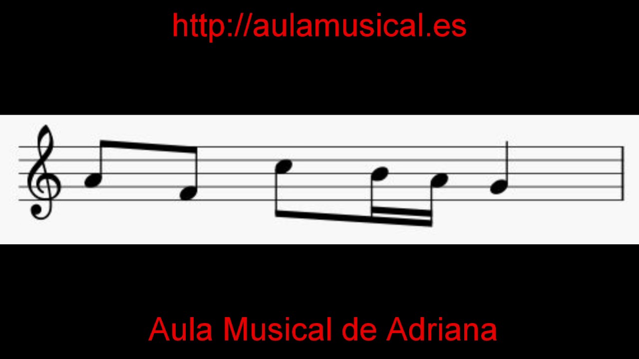 Ejercicios de lectura musical y entonación: corchea y dos semicorcheas