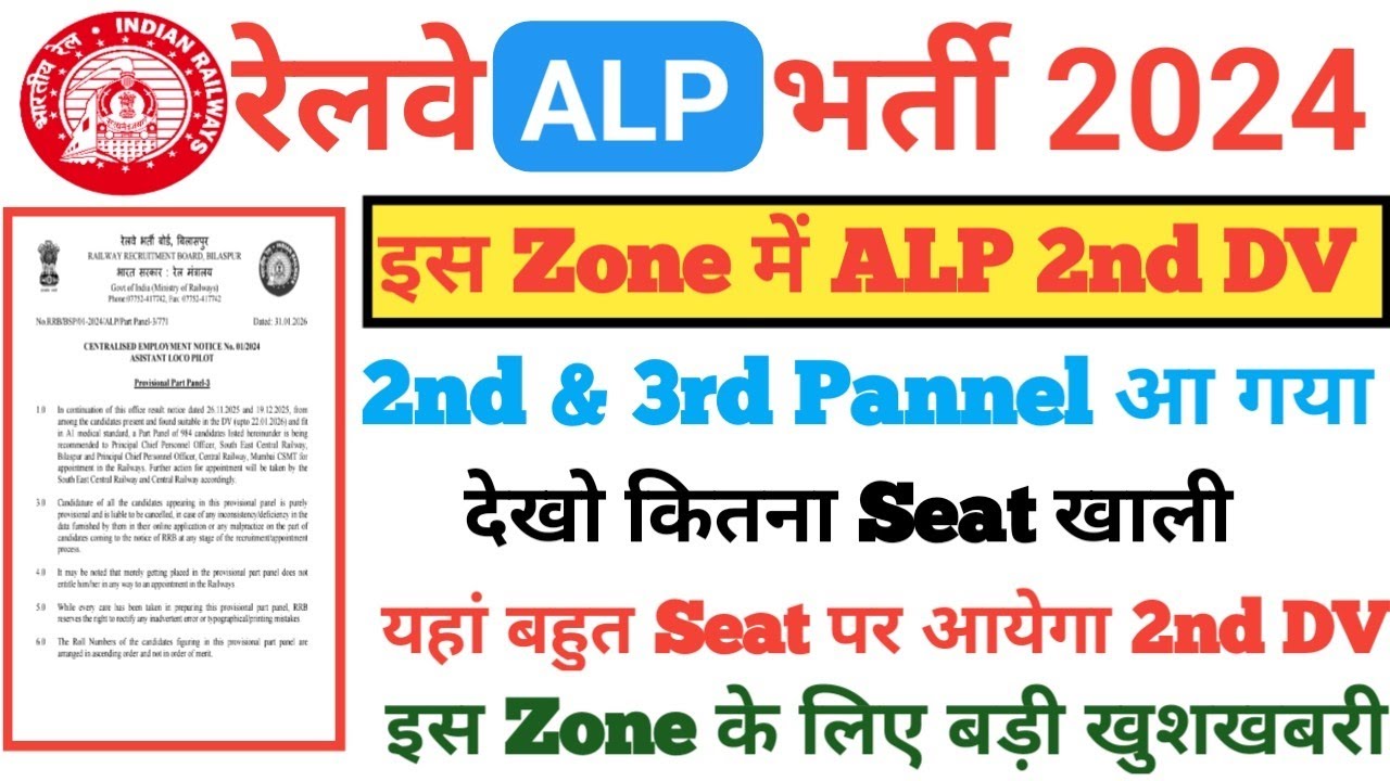RRB ALP 2nd DV🔥,RRB ALP 2nd DV Out,RRB ALP 2nd Round Document Verification,RRB ALP 2nd DV