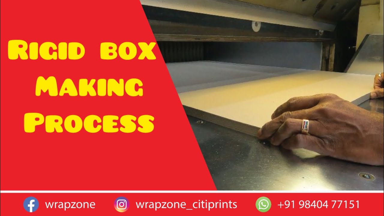 Rigid box making process