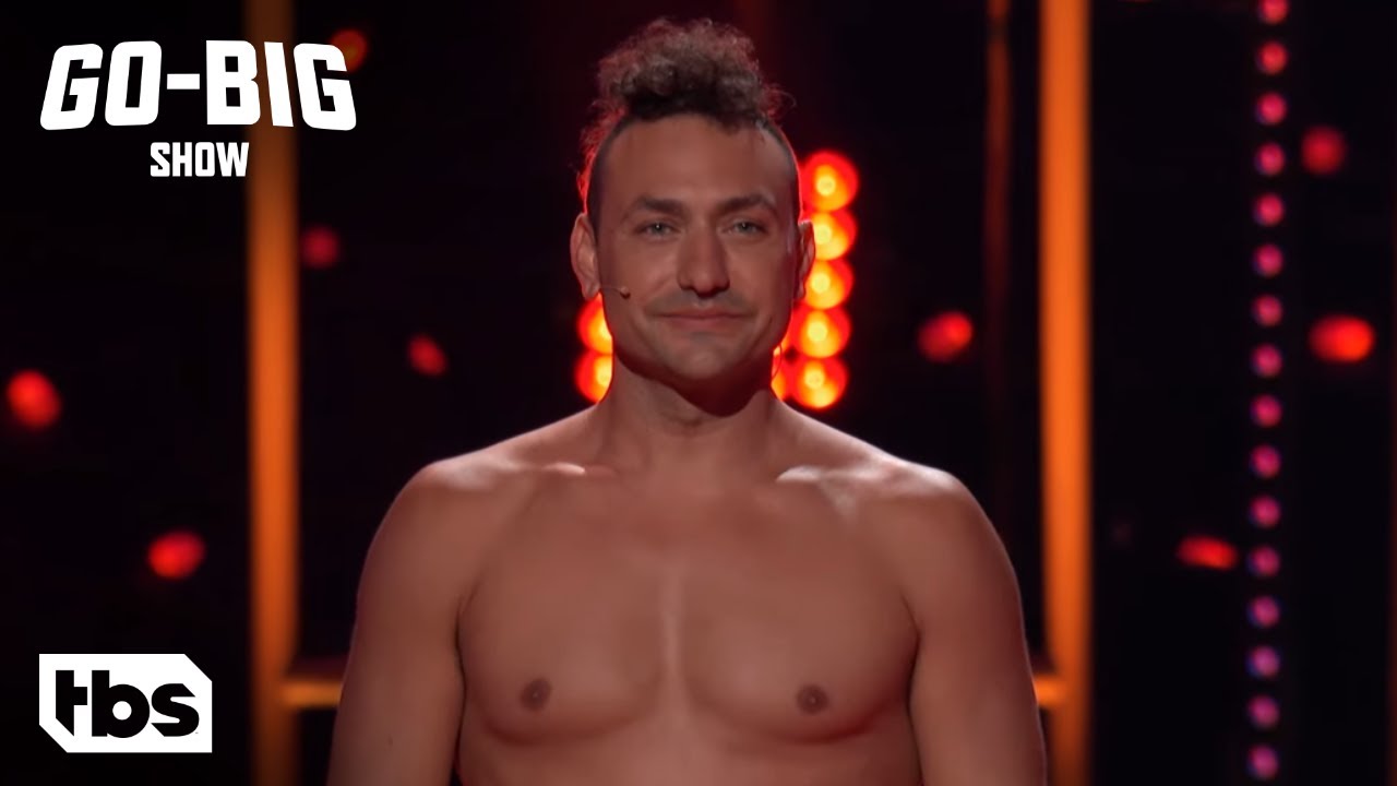 Go Big Show: Performer Wows The Judges Spinning On A Fire Ring (Clip) | TBS