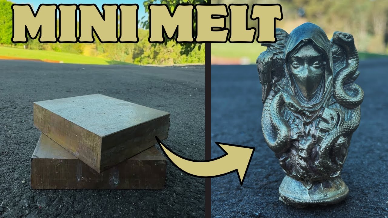 Ninja Casting Mini Melt - 113KG Free Brass Pickup - ASMR Metal Melting - BigStackD Brass Casting