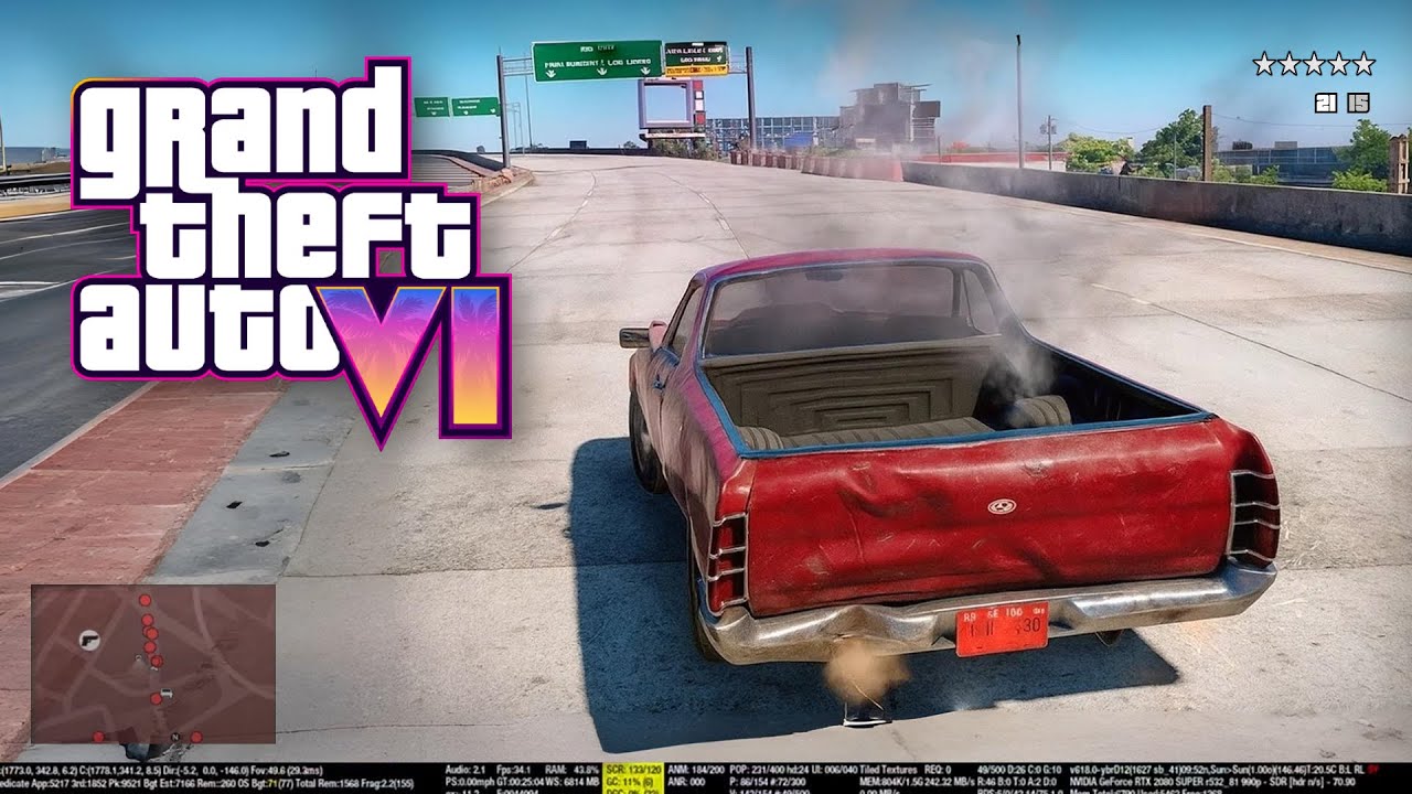 GTA 6 - Car Crash Leak