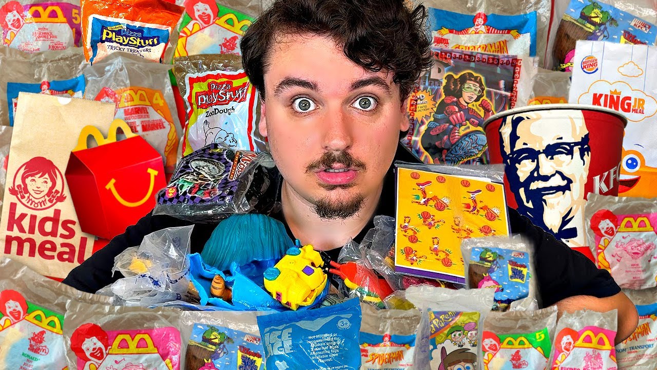 Opening Old Kids Meal Toys From EVERY Fast Food Place