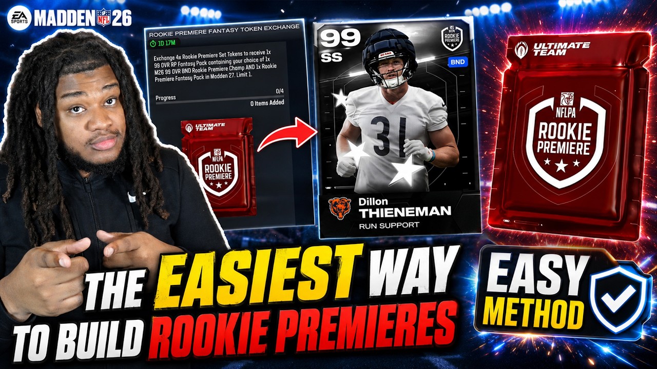 САМЫЙ ПРОСТОЙ СПОСОБ собрать Rookie Premiere в Madden 26 Ultimate Team.