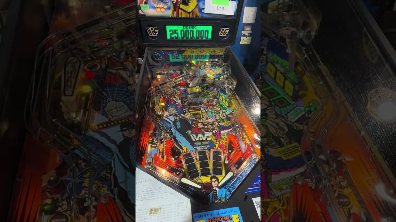 WWF Royal Rumble Pinball Gameplay