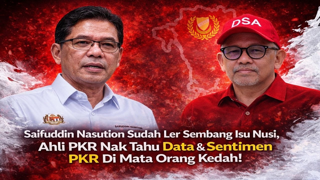 Saifudin Nasution sudah ler sembang isu Nusi, Ahli PKR nak tahu data & sentimen PKR dimata org Kedah