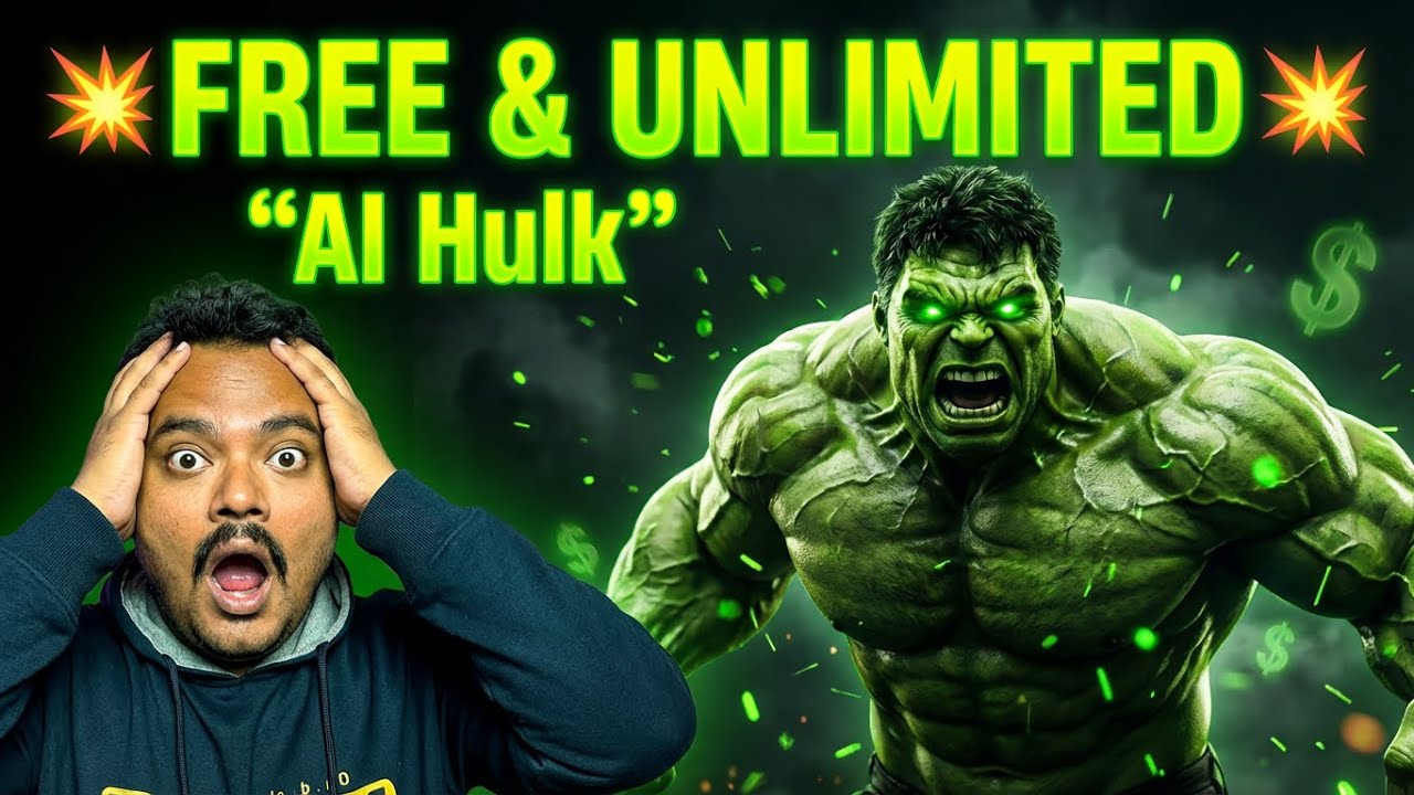 Free and unlimited AI Tools Tho AI Hulk Videos Ela Create Cheyali