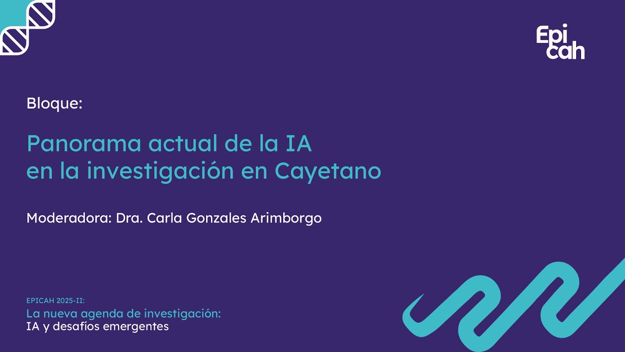 Bloque: Panorama actual de la IA en la investigación en Cayetano