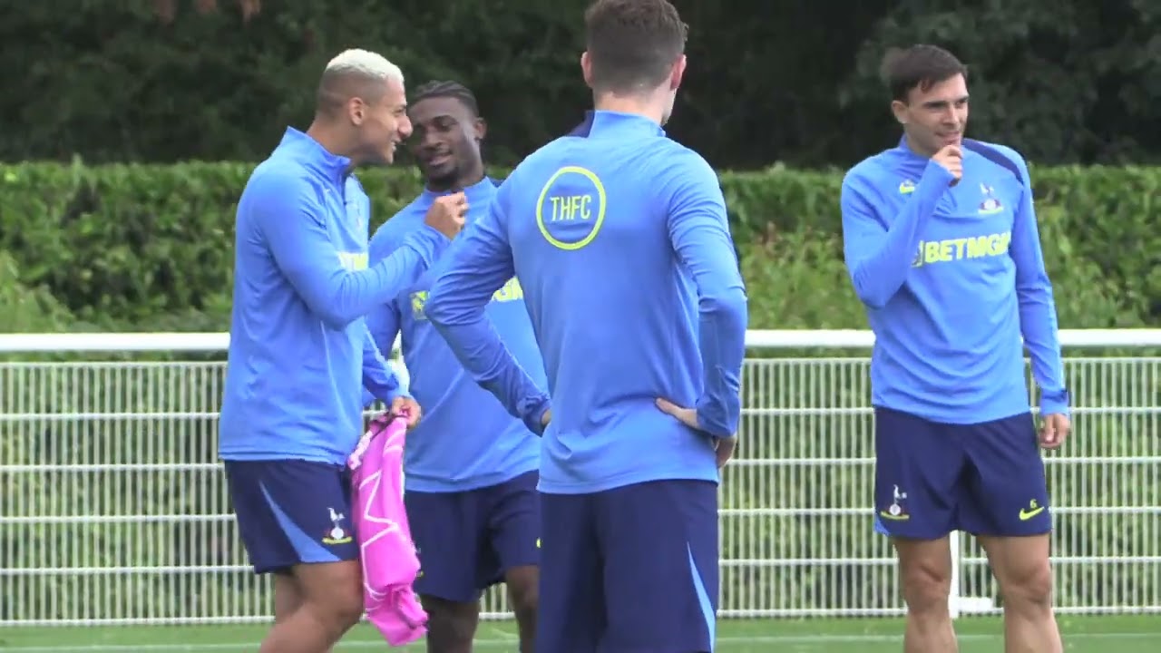 TOTTENHAM HOTSPUR TRAINING SESSION: Spurs Squad Train Ahead of Villarreal Clash in Champions League