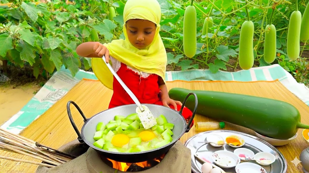 Bottle Gourd & Egg Curry | Healthy Lau Dim Recipe | Asian Village Kitchen | Village Cooking