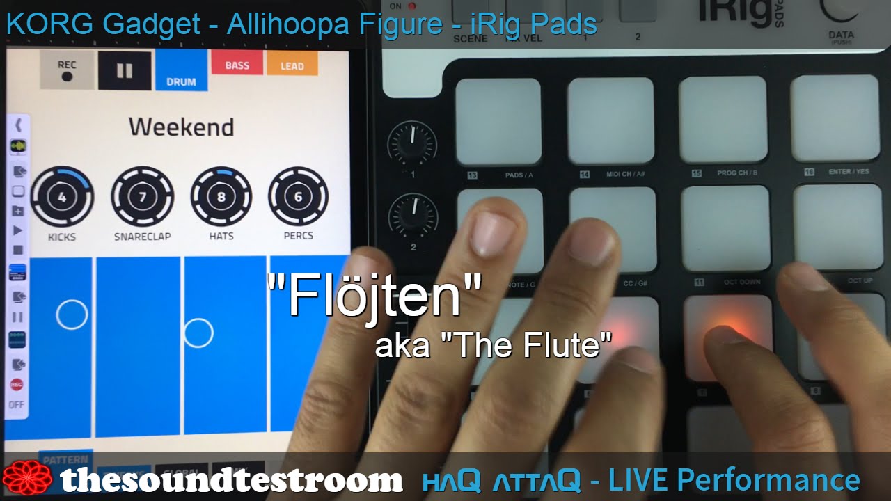 Flöjten - Gadget Figure iRig Pads │ Live performance