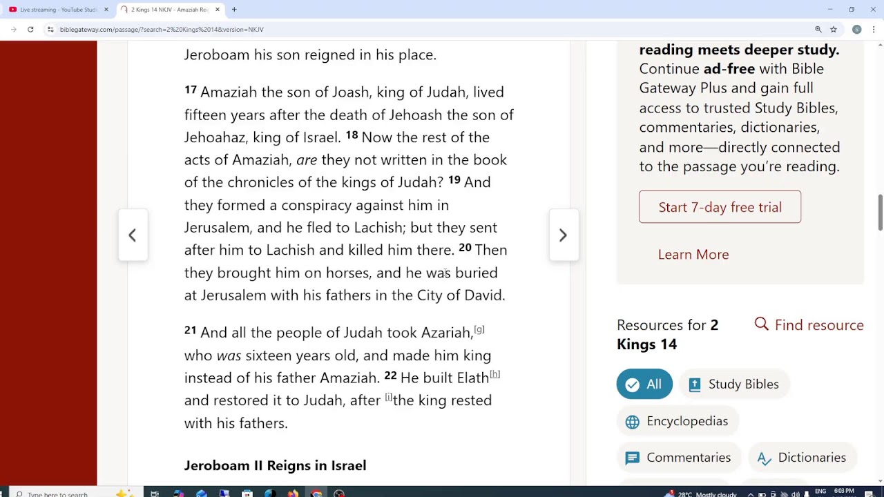 2 Kings 9-14  day 56 (327/60) #jerobiblereading