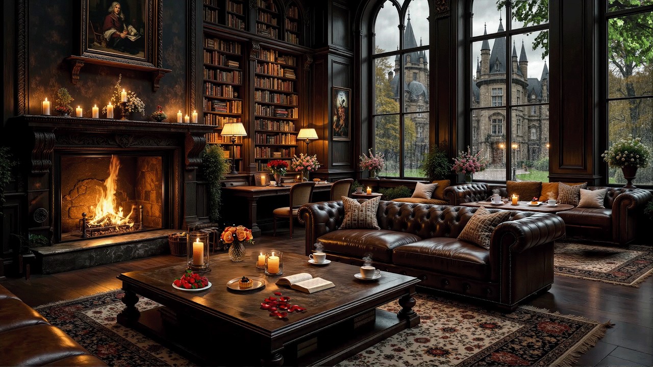 Rainy City Café Jazz Piano ☕ Smooth Instrumental Music for Work, Study and Relax