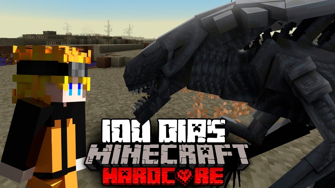 Sobreviví 100 días en Un Apocalipsis de Alien En Minecraft Hardcore... Esto fue lo que sucedió