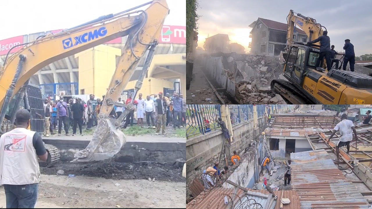 🚨 DERRIÈRE LE STADE DES MARTYRS : LES MAISONS ILLÉGALES RASÉES, LES IMAGES FONT RÉAGIR À KINSHASA