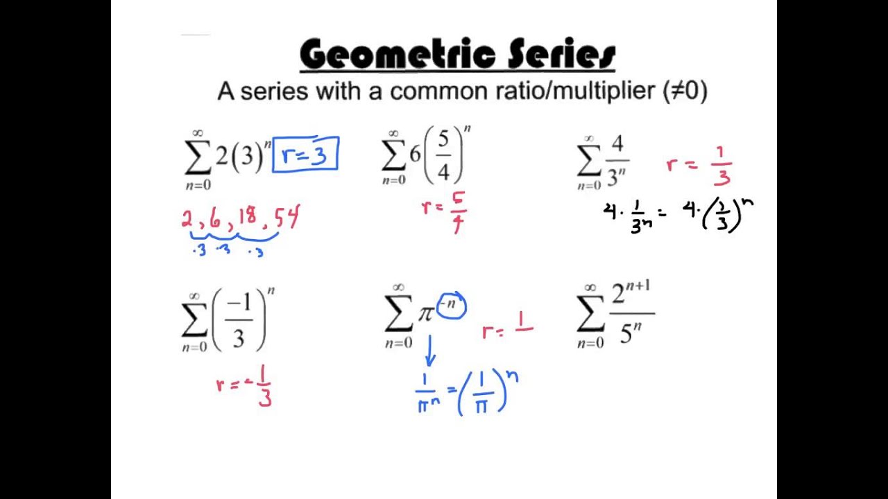 Calculus Geometric Series Test