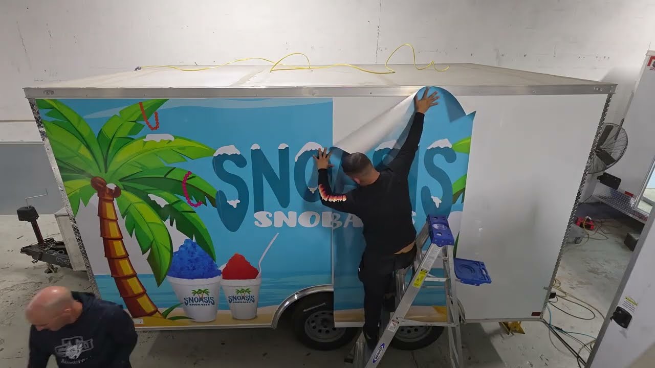 Food Trailer Wrap Timelapse | From Build to Branding