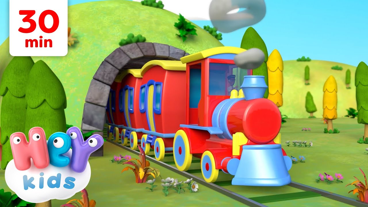 El tren ya viene 🚂 | Canciones de trenes para Niños | HeyKids - Canciones infantiles