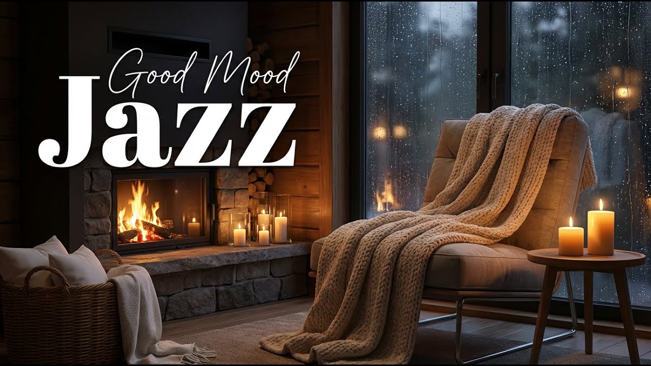 Gentle Jazz for Restful Sleep | Cozy Winter Room Ambience for Stress-Free Nights