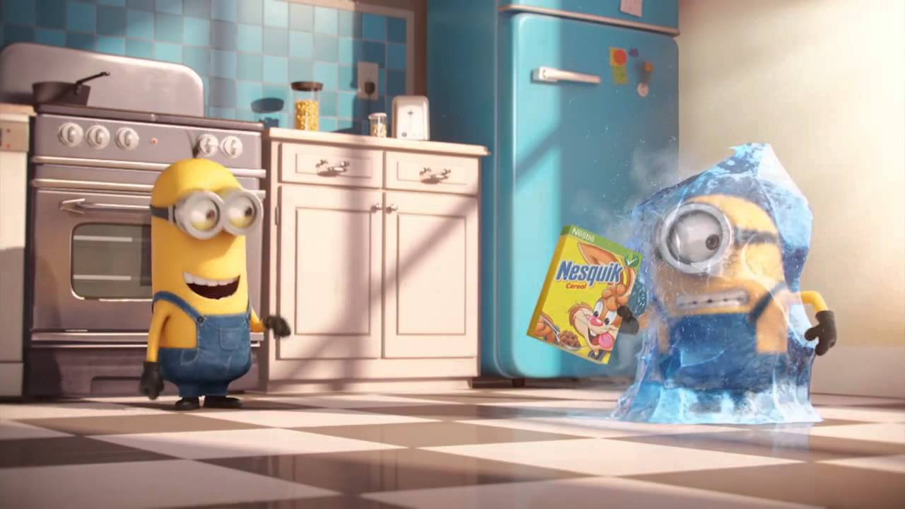 Los Minions tambin desayunan cereal NESQUIK