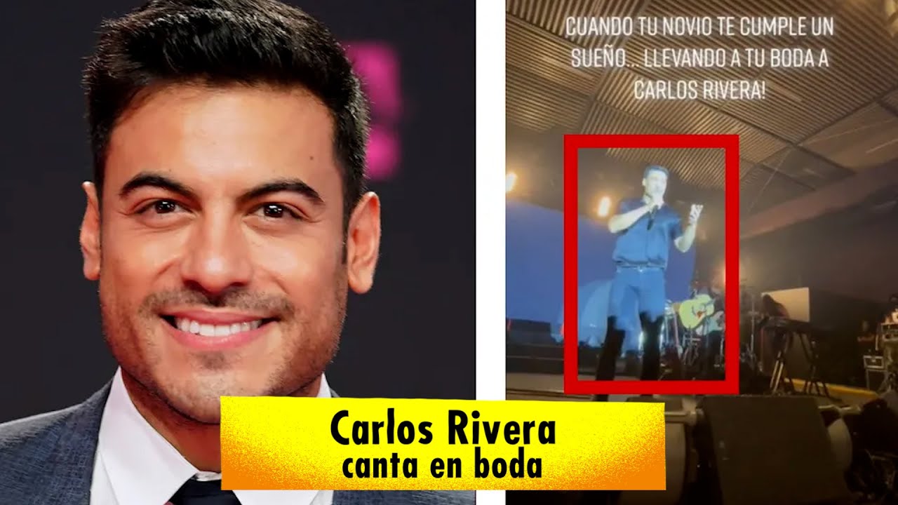 CARLOS RIVERA SORPRENDE A NOVIOS EN PLENA BODA