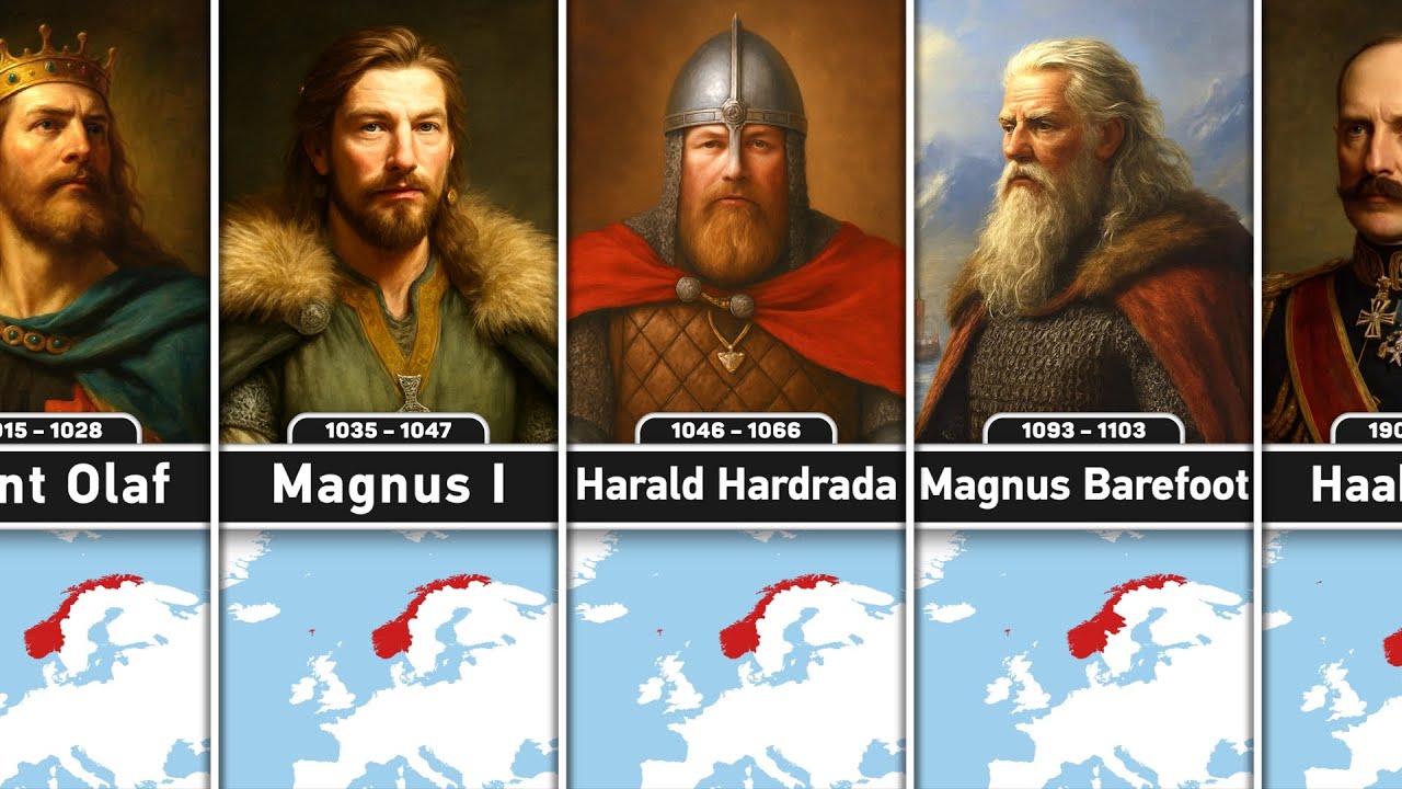 Timeline of Norwegian Monarchs! From Vikings to the 21st Century