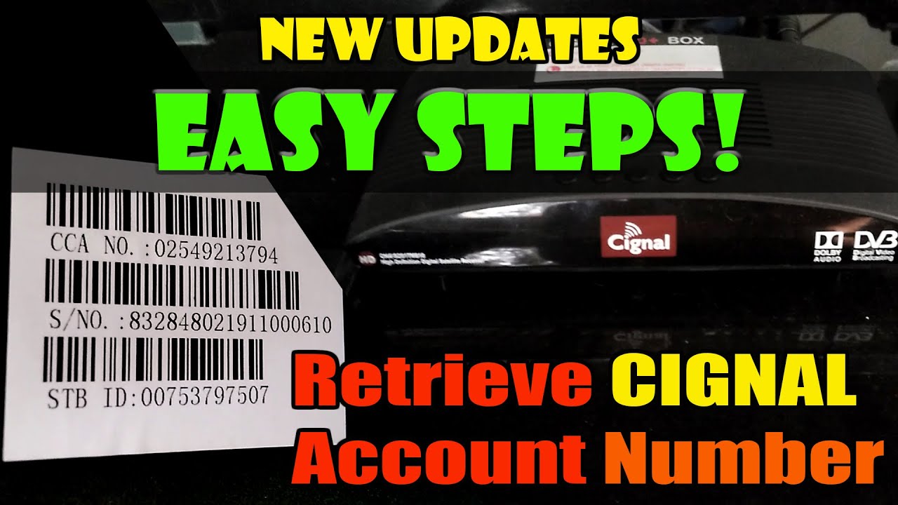 How to Retrieve Cignal  Account Number | Cignal HD/SD Step by Step Tutorial (2023 New Updates)