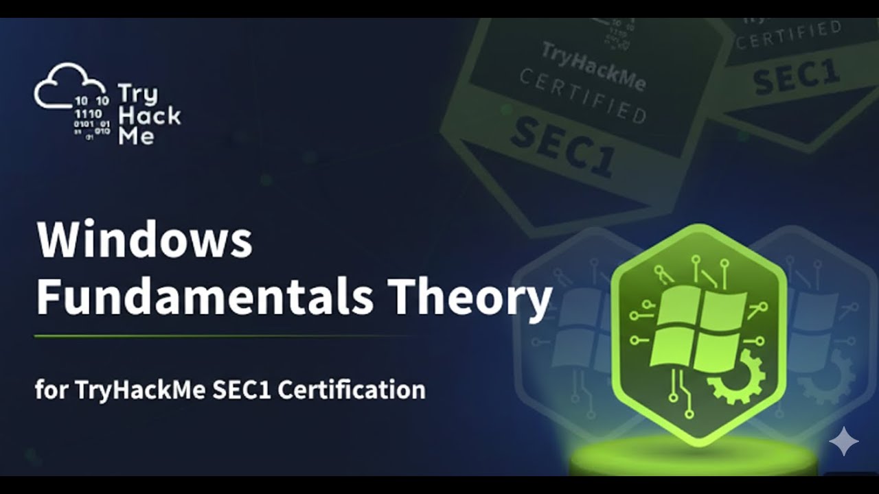 TryHackMe SEC1: Windows Fundamentals Theory (Must-Know Concepts)