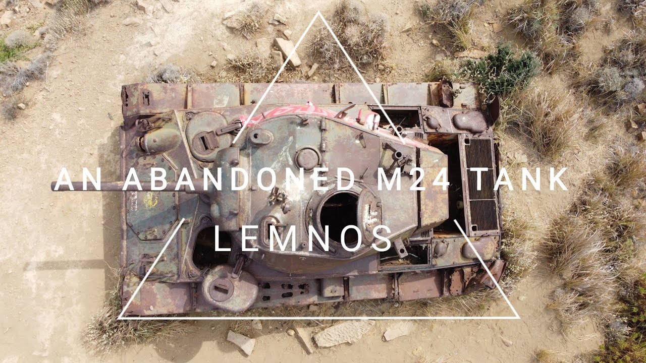 An abandoned USA M24 Chaffee tank, Lemnos - Εγκαταλελειμμένο άρμα μάχης, Παραλία Γομάτι Λήμνος