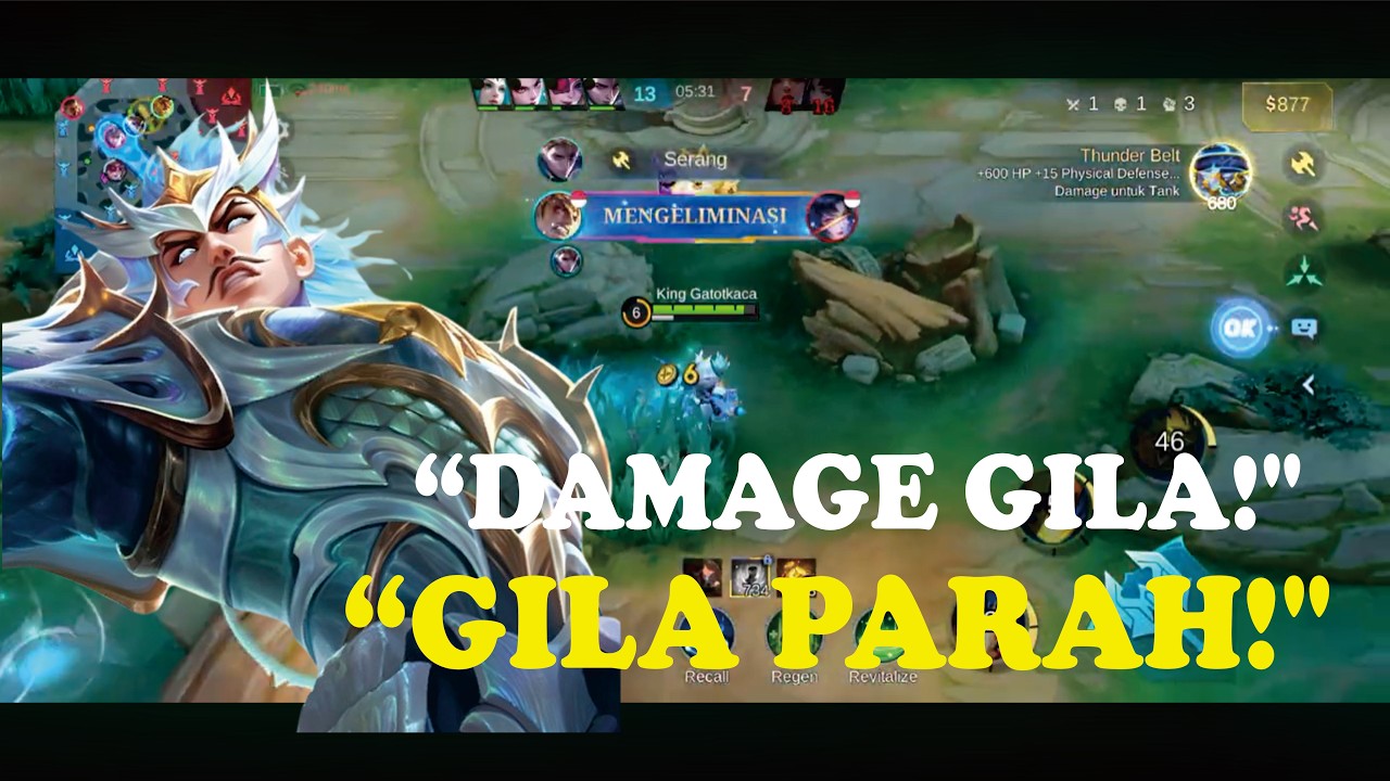 KING Gatotkaca game mobile legends skin sintenel mendapatkan assist 22