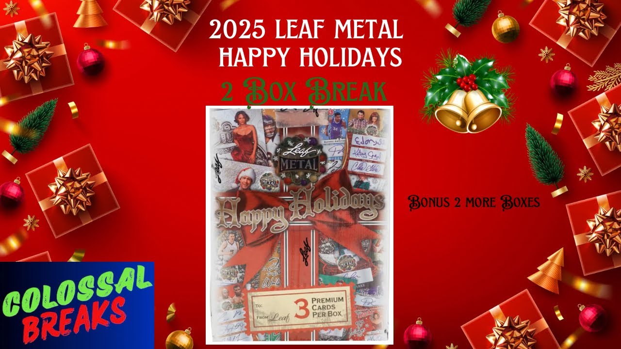 Распаковка коробки Leaf Metal Happy Holidays 2025 #leaftradingcards #unboxing #holidays