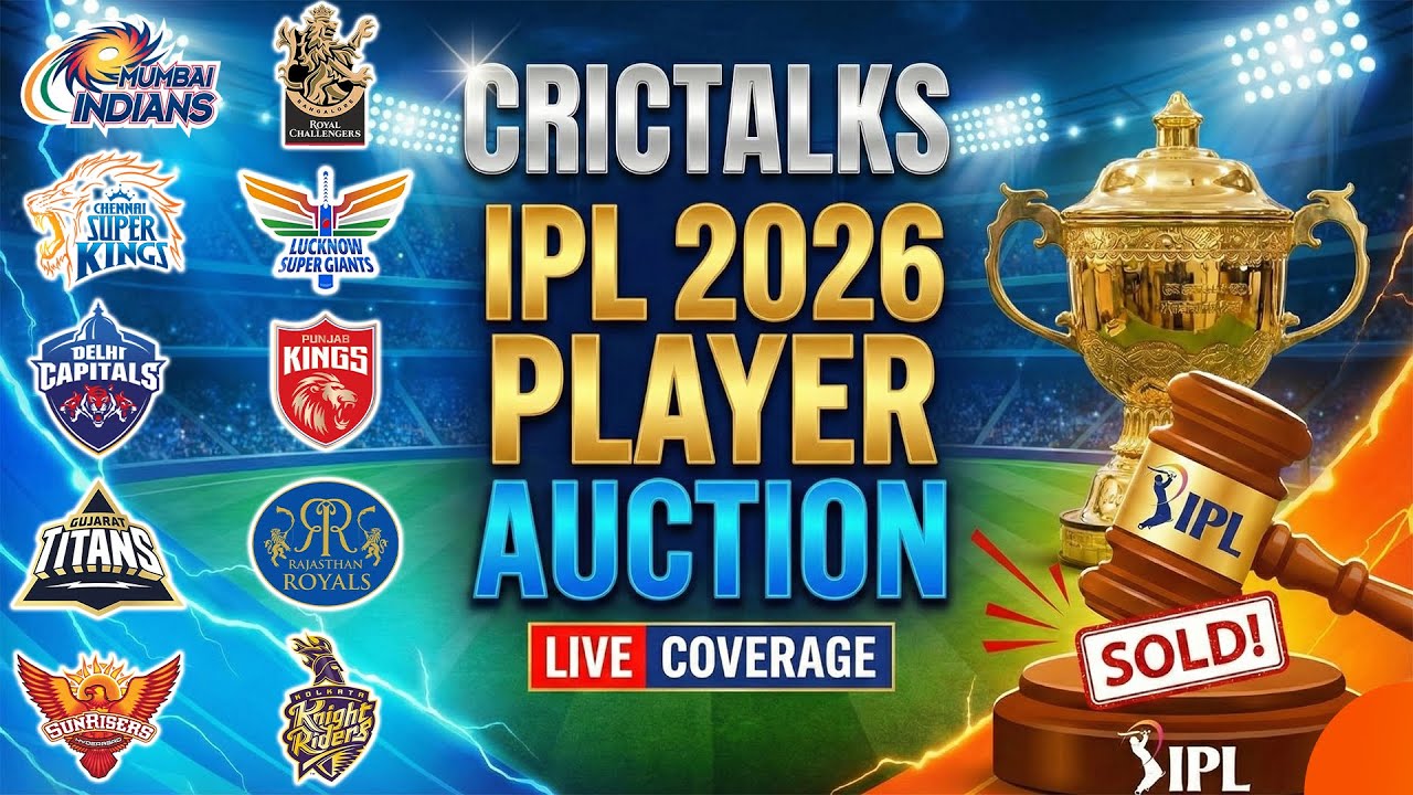 🔴 TATA IPL Auction 2026 Live Fan Commentary, Analysis & Discussion | IPL 2026 Auction, 1st Round