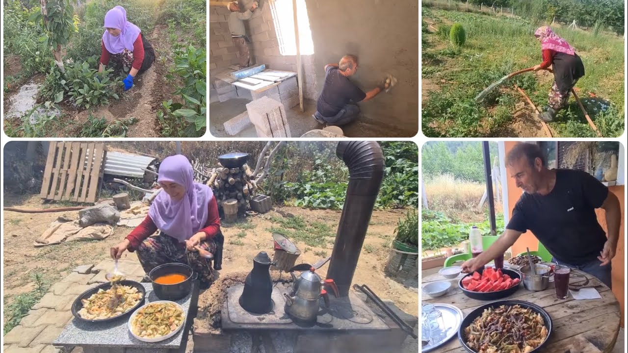 SIRIK TOPLADIK TİRİT KÖYDE YOK BİLEMEDİK BAHÇE SULADIK 1 GÜNDE 2 MEVSİM YAŞADIK  MUTLU OLDUM YAĞMUR