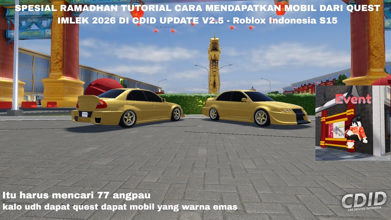 SPESIAL RAMADHAN TUTORIAL CARA MENDAPATKAN MOBIL QUEST IMLEK CDID UPDATE V2.5 - Roblox Indonesia S15