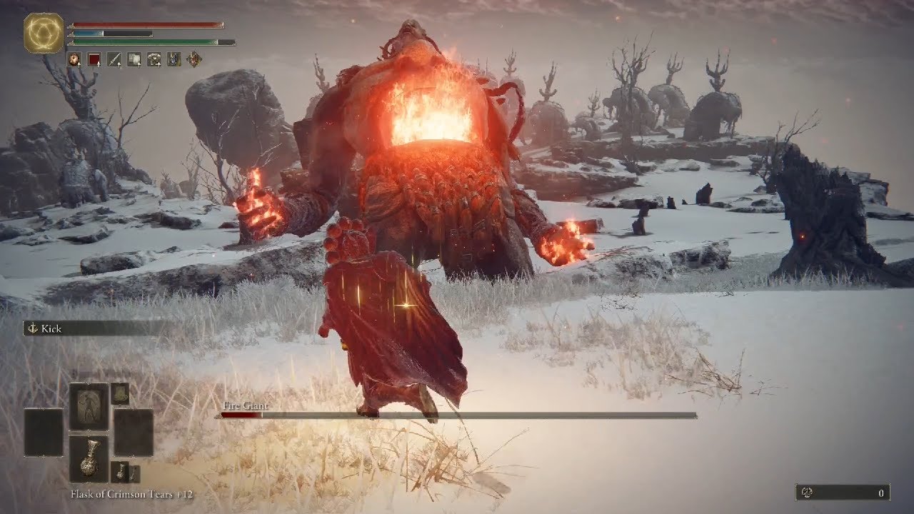 Elden Ring - Fire Giant, RL1 Bare Fists Run